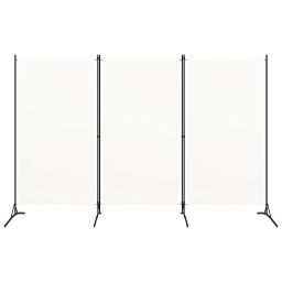 vidaXL Kamerscherm met 3 panelen 260x180 cm stof wit
