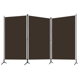 vidaXL Kamerscherm met 3 panelen 260x180 cm bruin