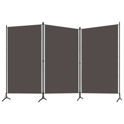 vidaXL Kamerscherm met 3 panelen 260x180 cm antraciet