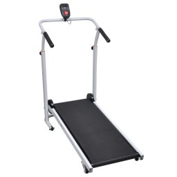 vidaXL Mini-loopband inklapbaar 93x36 cm zwart