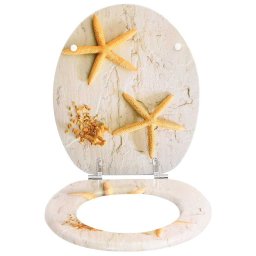 vidaXL Toiletbril zeester MDF