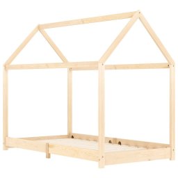 vidaXL Kinderbedframe massief grenenhout 90x200 cm