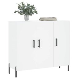 vidaXL Dressoir 90x34x80 cm bewerkt hout wit
