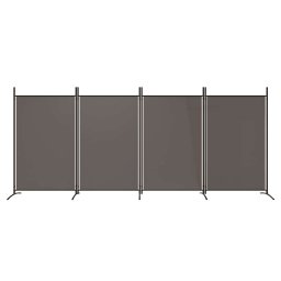 vidaXL Kamerscherm met 4 panelen 346x180 cm stof antracietkleurig