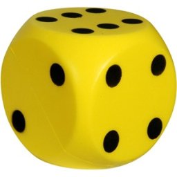 Grote Dobbelsteen 15 cm (Geel)