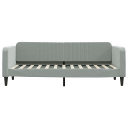 vidaXL Slaapbank 80x200 cm fluweel lichtgrijs