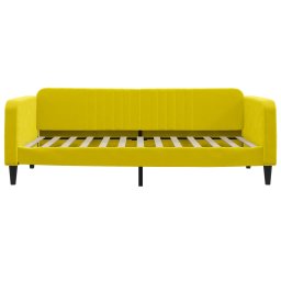 vidaXL Slaapbank 100x200 cm fluweel geel