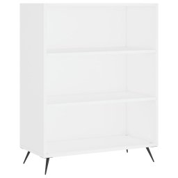vidaXL Hoge kast 69,5x32,5x180 cm bewerkt hout wit