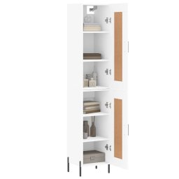 vidaXL Hoge kast 34,5x34x180 cm bewerkt hout wit