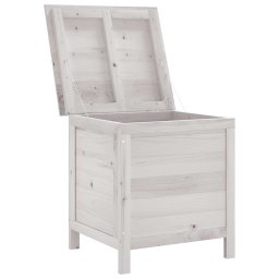 vidaXL Tuinbox 50x49x56,5 cm massief vurenhout wit