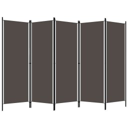 vidaXL Kamerscherm met 5 panelen 250x180 cm antraciet
