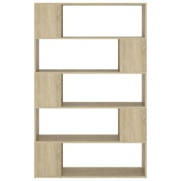 vidaXL Boekenkast/kamerscherm 100x24x155 cm bewerkt hout sonoma eiken