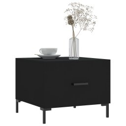 vidaXL Salontafels 2 st 50x50x40 cm bewerkt hout zwart