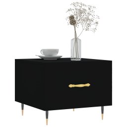 vidaXL Salontafels 2 st 50x50x40 cm bewerkt hout zwart