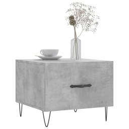 vidaXL Salontafels 2 st 50x50x40 cm bewerkt hout betongrijs
