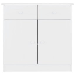 vidaXL Dressoir ALTA 77x35x73 cm massief grenenhout wit