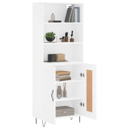 vidaXL Hoge kast 69,5x34x180 cm bewerkt hout wit