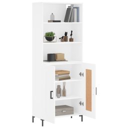vidaXL Hoge kast 69,5x34x180 cm bewerkt hout wit