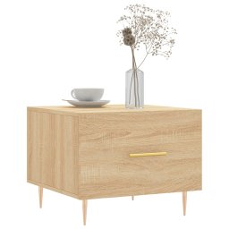 vidaXL Salontafels 2 st 50x50x40 cm bewerkt hout sonoma eikenkleurig