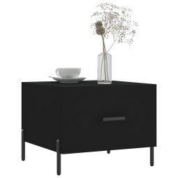 vidaXL Salontafels 2 st 50x50x40 cm bewerkt hout zwart
