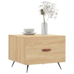 vidaXL Salontafels 2 st 50x50x40 cm bewerkt hout sonoma eikenkleurig