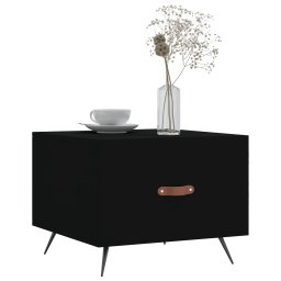 vidaXL Salontafels 2 st 50x50x40 cm bewerkt hout zwart