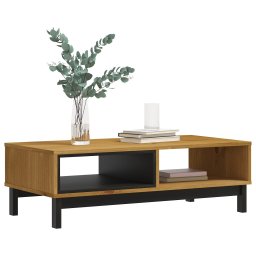 vidaXL Salontafel FLAM 100x50x32,5 cm massief grenenhout