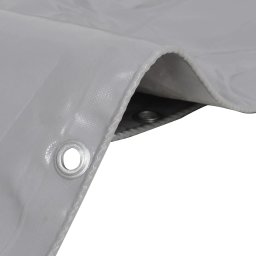 vidaXL Dekzeil 650 g/m² 3x4 m grijs