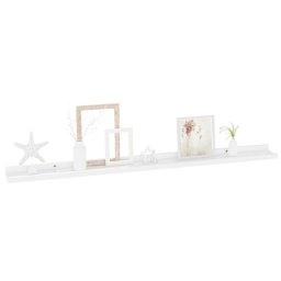 vidaXL Wandschappen 2 st 100x9x3 cm hoogglans wit