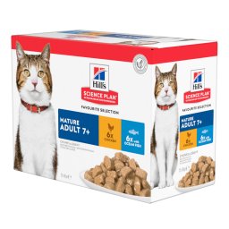 48x85g Mature Adult Vis selectie Hill's Science Plan Kattenvoer