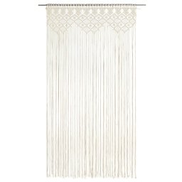 vidaXL Gordijn macramé 140x240 cm katoen