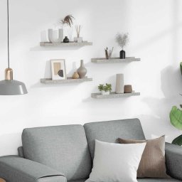 vidaXL Wandschappen 4 st 40x9x3 cm betongrijs