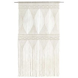 vidaXL Gordijn macramé 140x240 cm katoen