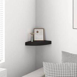 vidaXL Hoekschap zwevend 25x25x3,8 cm MDF zwart