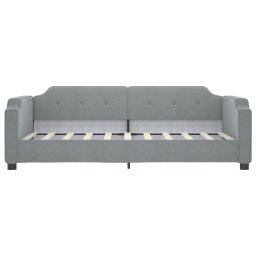 vidaXL Slaapbank 90x190 cm stof lichtgrijs