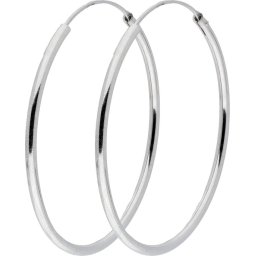 Silver Lining draadoorringen - zilver - ronde buis 1.9 mm - 40 mm
