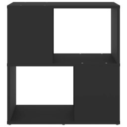 vidaXL Boekenkast 60x24x63 cm bewerkt hout zwart