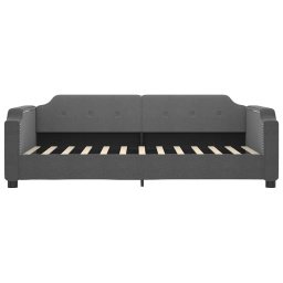 vidaXL Slaapbank 80x200 cm stof donkergrijs