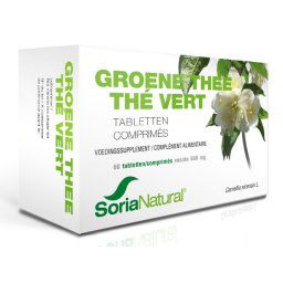 Soria Natural Groene Thee 600mg Tabletten 60st