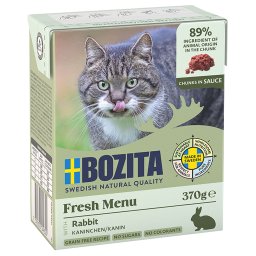 24x370g stukjes in Saus met Konijn Bozita Kattenvoer