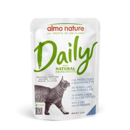 Voordeelpakket Almo Nature Daily Menu Maaltijdzakjes 12 x 70 g - Kabeljauw en Garnalen