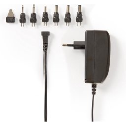 Nedis Universele AC-Stroomadapter - 24 W - 9 - 24 V DC - 1.80 m - 1.0 - 1.5 A - 6 plug(s) - Zwart