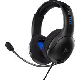 PDP Gaming LVL50 Stereo Gaming Headset - PS4 & PS5 - Official Licensed - Zwart