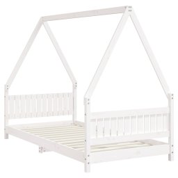 vidaXL Kinderbedframe 90x190 cm massief grenenhout wit