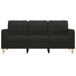 vidaXL Driezitsbank 180 cm stof zwart