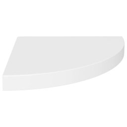 vidaXL Zwevende hoekplanken 2 st wit 35x35x3,8 cm MDF