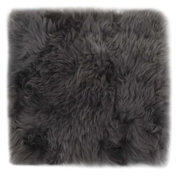 vidaXL Stoelkussens 2 st 40x40 cm echt schapenvacht lichtgrijs