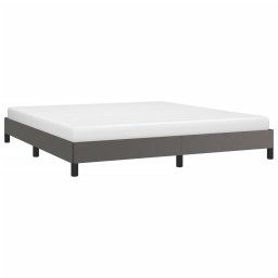 vidaXL Bedframe kunstleer grijs 160x200 cm