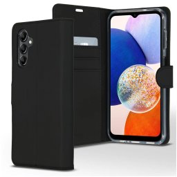 Accezz Wallet Softcase Bookcase Samsung Galaxy A14 (5G/4G) Telefoonhoesje Zwart