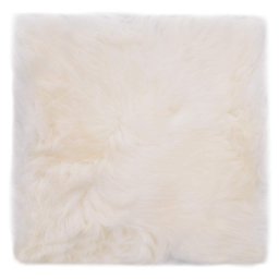 vidaXL Stoelkussens 2 st 40x40 cm echt schapenvacht wit